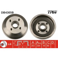 DB4305B TRW Гальмівний барабан
