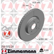 250.1372.20 ZIMMERMANN Гальмівний диск