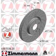 400.5516.20 ZIMMERMANN Гальмівний диск