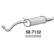 58.7132 ASSO Глушник вихлопних газів кінцевий