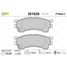 301629 VALEO Комплект гальмівних колодок дисковий гальм