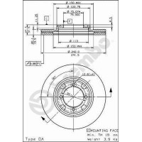 09.5654.10 BREMBO Гальмівний диск