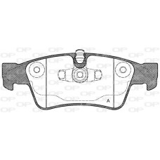 BPA0991.10 OPEN PARTS Комплект гальмівних колодок дисковий гальм