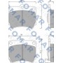 FO 466781 FOMAR Friction Комплект гальмівних колодок дисковий гальм