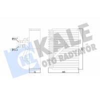 352965 KALE OTO RADYATÖR Випарник кондиціонера