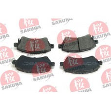 600-20-3975 SAKURA Комплект гальмівних колодок дисковий гальм