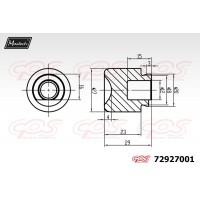72927001 MAXTECH Поршень корпус скоби гальма