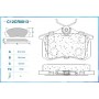C12CR0013 CWORKS Комплект гальмівних колодок дисковий гальм