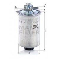 WK 842/12 x MANN-FILTER Паливний фільтр