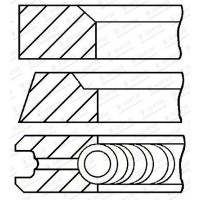 08-434200-00 GOETZE ENGINE Комплект поршневих кілець