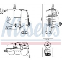996185 NISSENS Компенсаційний бак охолоджувальна рідина