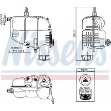 996185 NISSENS Компенсаційний бак охолоджувальна рідина