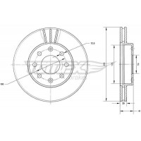 TX 70-92 TOMEX Brakes Гальмівний диск