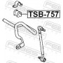 TSB-757 FEBEST Опора стабілізатора
