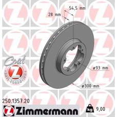 250.1357.20 ZIMMERMANN Гальмівний диск