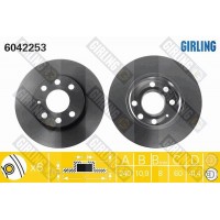6042253 GIRLING Гальмівний диск