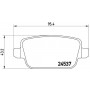 P 24 075 BREMBO Комплект гальмівних колодок дисковий гальм
