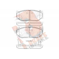 RB2045 R BRAKE Комплект гальмівних колодок дисковий гальм