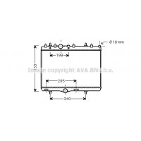 PE2290 AVA QUALITY COOLING Радіатор охолодження двигуна