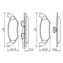 0 986 494 495 BOSCH Комплект гальмівних колодок дисковий гальм