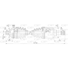 DRS6290.00 OPEN PARTS Привідний вал
