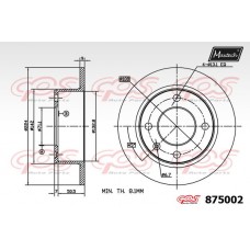875002 MAXTECH Гальмівний диск