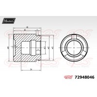 72948046 MAXTECH Поршень корпус скоби гальма