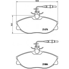 P 61 057 BREMBO КомплеК т гальмівних колодок, дискове гальмо