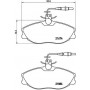 P 61 057 BREMBO КомплеК т гальмівних колодок, дискове гальмо