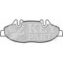 KBP1949 KEY PARTS Комплект гальмівних колодок дисковий гальм