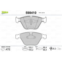 598410 VALEO КомплеК т гальмівних колодок, дискове гальмо