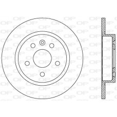 BDR2537.10 OPEN PARTS Гальмівний диск