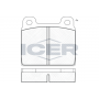 180011 ICER Комплект гальмівних колодок дисковий гальм