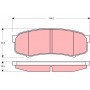 GDB3280 TRW Комплект гальмівних колодок дисковий гальм