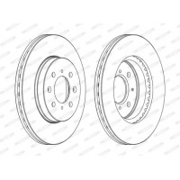 DDF1510C FERODO Гальмівний диск