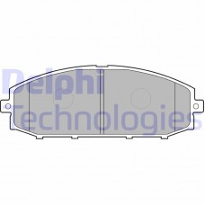LP1305 DELPHI Комплект гальмівних колодок дисковий гальм