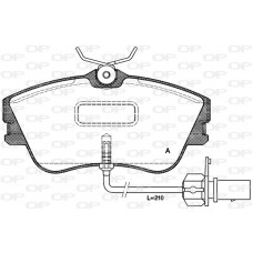 BPA0480.21 OPEN PARTS Комплект гальмівних колодок дисковий гальм