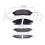 FK1294 KAISHIN Комплект гальмівних колодок дисковий гальм