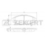 BS-1285 ZEKKERT КомплеК т гальмівних колодок, дискове гальмо