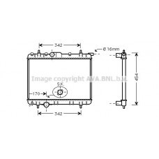 PEA2247 AVA QUALITY COOLING Радіатор охолодження двигуна