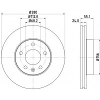 8DD 355 105-591 HELLA Гальмівний диск