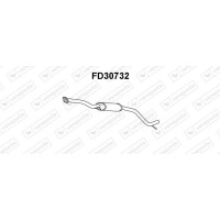 FD30732 VENEPORTE Предглушник вихлопних газів