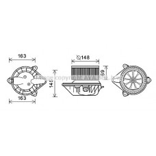 RT8587 AVA QUALITY COOLING Вентилятор салону
