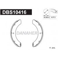 DBS10416 DANAHER Комплект гальмівних колодок