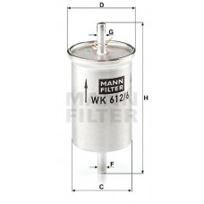 WK 612/6 MANN-FILTER Паливний фільтр