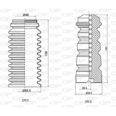 DCK5031.04 OPEN PARTS Пилозахисний комплект амортизатор