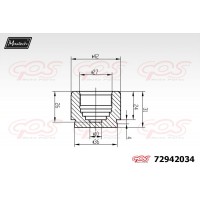 72942034 MAXTECH Поршень корпус скоби гальма