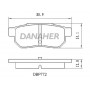DBP772 DANAHER Комплект гальмівних колодок дисковий гальм