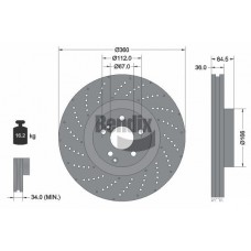 BDS1499HC BENDIX Braking Гальмівний диск