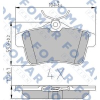 FO 896581 FOMAR Friction Комплект гальмівних колодок дисковий гальм